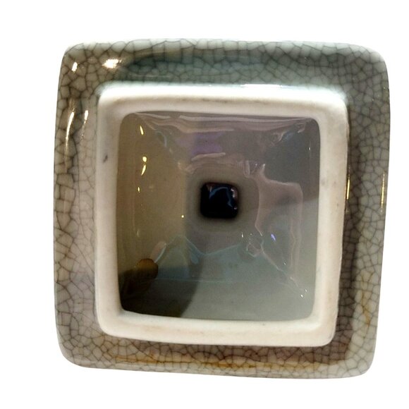 Vintage Hand Painted Chinese Teapot Blue Calligraphy Qing Hua Style Ceramic - Picture 8 of 14